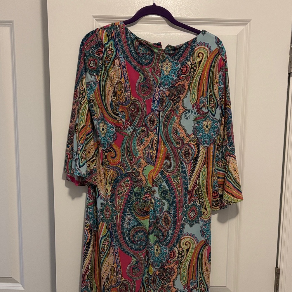 Tommy Hilfiger Multi-Color Paisley Print Top - Picture 4 of 4